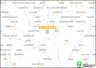 map of Gardères