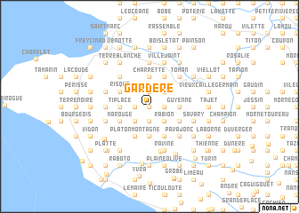 map of Gardère