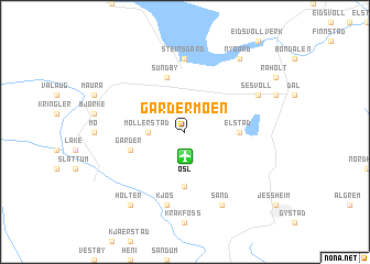 map of Gardermoen