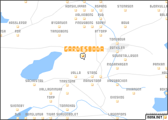 map of Gärdesboda