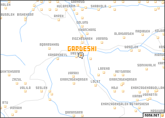 map of Gardeshī