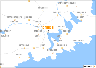 map of Gärde