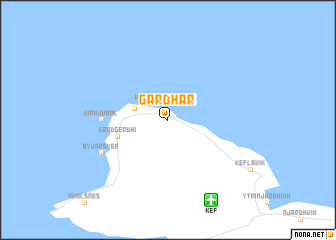 map of Garðar