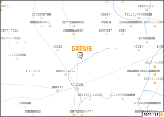 map of Gardié