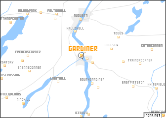 map of Gardiner