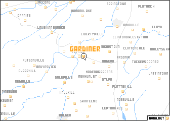 map of Gardiner