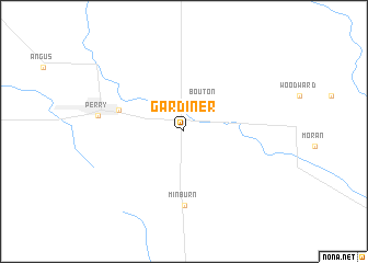 map of Gardiner