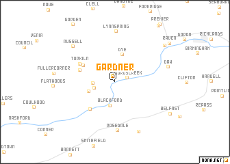 map of Gardner