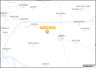 map of Gardner