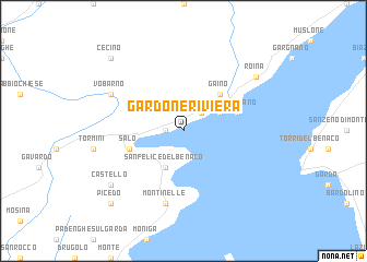 map of Gardone Riviera