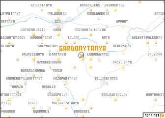 map of Gárdonytanya