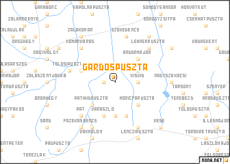 map of Gardospuszta