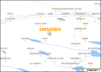 map of Gärdsmark