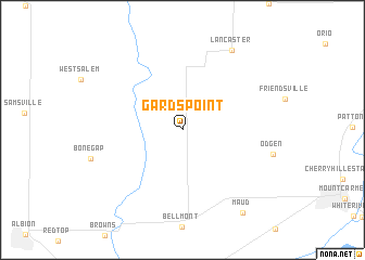 map of Gards Point