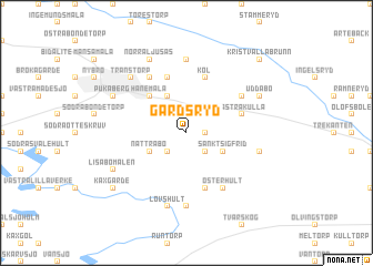 map of Gårdsryd