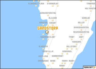 map of Gårdstorp