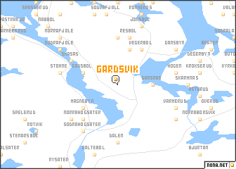 map of Gårdsvik