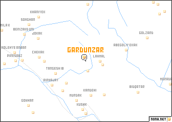 map of Gardūnzār
