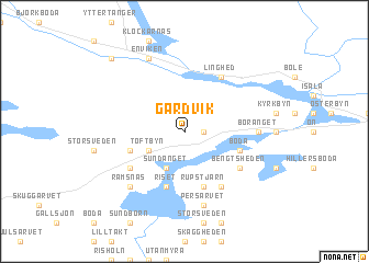 map of Gårdvik