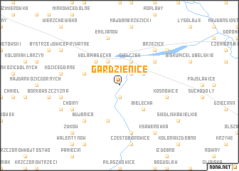 map of Gardzienice