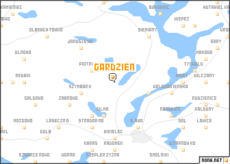 map of Gardzień