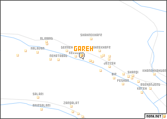 map of Gāreh