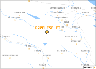 map of Gåreleselet