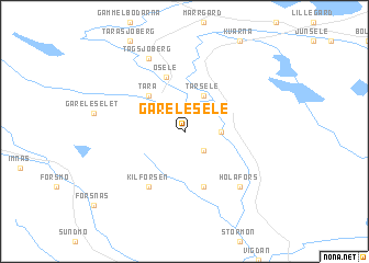 map of Gårelesele