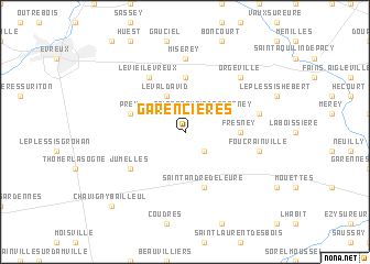 map of Garencières