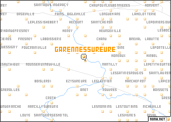 map of Garennes-sur-Eure