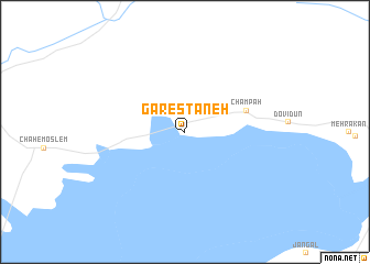 map of Gārestāneh