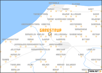 map of Gårestrup