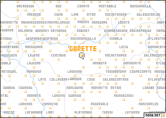 map of Garette