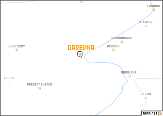 map of Garevka