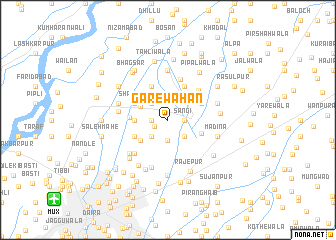 map of Gārewāhan