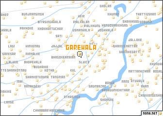 map of Gārewāla