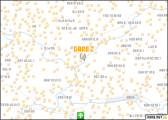 map of Garež