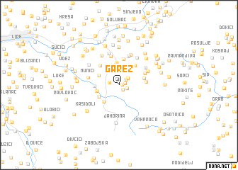 map of Garež