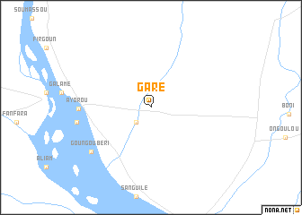 map of Garé