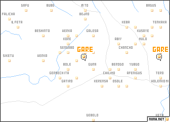 map of Garē