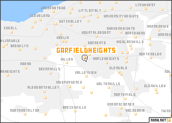 map of Garfield Heights