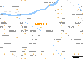 map of Garfite