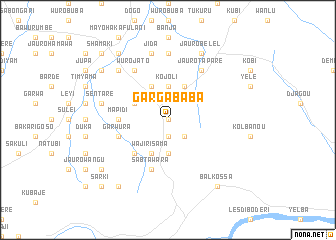 map of Garga Baba