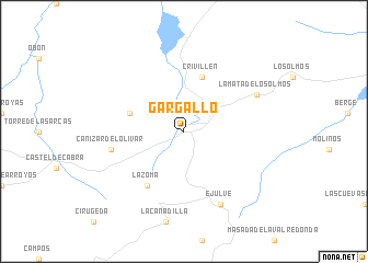 map of Gargallo