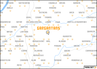 map of Gargantáns