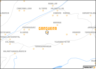 map of Gargüera