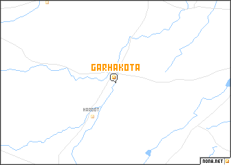 map of Garhākotā