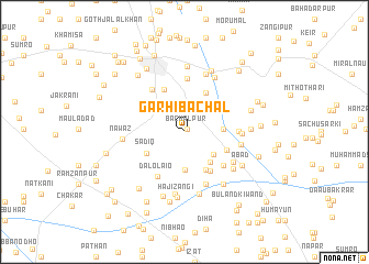 map of Garhi Bachal