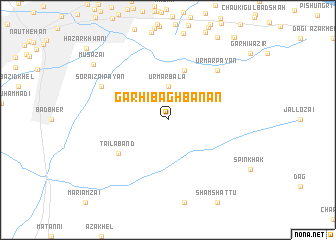map of Garhi Bāghbānān