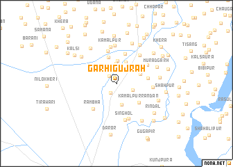 map of Garhi Gujrāh